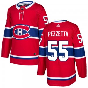 Men's Adidas Montreal Canadiens Michael Pezzetta Red Home Jersey - Authentic