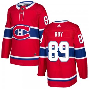 Men's Adidas Montreal Canadiens Joshua Roy Red Home Jersey - Authentic