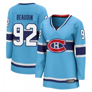 Women's Fanatics Branded Montreal Canadiens Nicolas Beaudin Light Blue Special Edition 2.0 Jersey - Breakaway