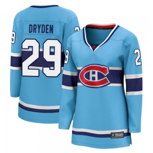 Women's Fanatics Branded Montreal Canadiens Ken Dryden Light Blue Special Edition 2.0 Jersey - Breakaway