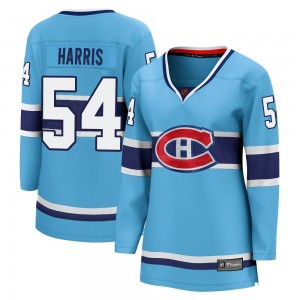 Women's Fanatics Branded Montreal Canadiens Jordan Harris Light Blue Special Edition 2.0 Jersey - Breakaway