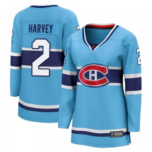 Women's Fanatics Branded Montreal Canadiens Doug Harvey Light Blue Special Edition 2.0 Jersey - Breakaway
