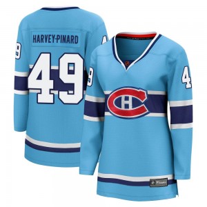 Women's Fanatics Branded Montreal Canadiens Rafael Harvey-Pinard Light Blue Special Edition 2.0 Jersey - Breakaway