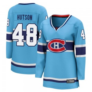 Women's Fanatics Branded Montreal Canadiens Lane Hutson Light Blue Special Edition 2.0 Jersey - Breakaway