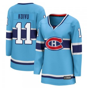Women's Fanatics Branded Montreal Canadiens Saku Koivu Light Blue Special Edition 2.0 Jersey - Breakaway