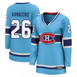 Women's Fanatics Branded Montreal Canadiens Johnathan Kovacevic Light Blue Special Edition 2.0 Jersey - Breakaway