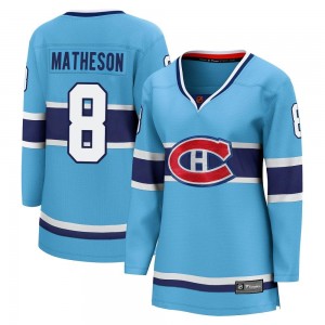 Women's Fanatics Branded Montreal Canadiens Mike Matheson Light Blue Special Edition 2.0 Jersey - Breakaway