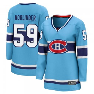Women's Fanatics Branded Montreal Canadiens Mattias Norlinder Light Blue Special Edition 2.0 Jersey - Breakaway