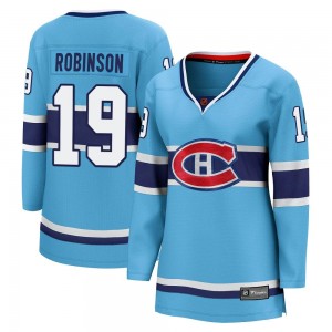 Women's Fanatics Branded Montreal Canadiens Larry Robinson Light Blue Special Edition 2.0 Jersey - Breakaway