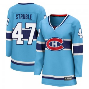 Women's Fanatics Branded Montreal Canadiens Jayden Struble Light Blue Special Edition 2.0 Jersey - Breakaway