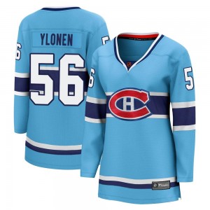 Women's Fanatics Branded Montreal Canadiens Jesse Ylonen Light Blue Special Edition 2.0 Jersey - Breakaway