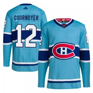 Men's Adidas Montreal Canadiens Yvan Cournoyer Light Blue Reverse Retro 2.0 Jersey - Authentic