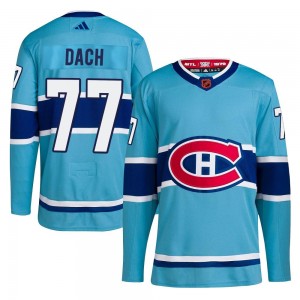 Men's Adidas Montreal Canadiens Kirby Dach Light Blue Reverse Retro 2.0 Jersey - Authentic