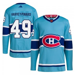Men's Adidas Montreal Canadiens Rafael Harvey-Pinard Light Blue Reverse Retro 2.0 Jersey - Authentic