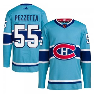 Men's Adidas Montreal Canadiens Michael Pezzetta Light Blue Reverse Retro 2.0 Jersey - Authentic