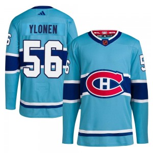 Men's Adidas Montreal Canadiens Jesse Ylonen Light Blue Reverse Retro 2.0 Jersey - Authentic