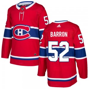 Youth Adidas Montreal Canadiens Justin Barron Red Home Jersey - Authentic
