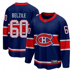 Youth Fanatics Branded Montreal Canadiens Alex Belzile Blue 2020/21 Special Edition Jersey - Breakaway