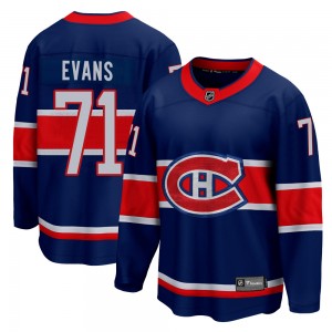 Youth Fanatics Branded Montreal Canadiens Jake Evans Blue 2020/21 Special Edition Jersey - Breakaway