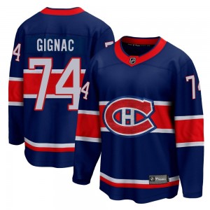 Youth Fanatics Branded Montreal Canadiens Brandon Gignac Blue 2020/21 Special Edition Jersey - Breakaway