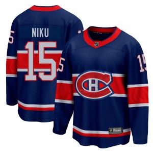 Youth Fanatics Branded Montreal Canadiens Sami Niku Blue 2020/21 Special Edition Jersey - Breakaway