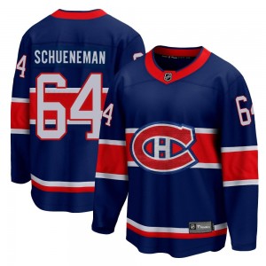 Youth Fanatics Branded Montreal Canadiens Corey Schueneman Blue 2020/21 Special Edition Jersey - Breakaway