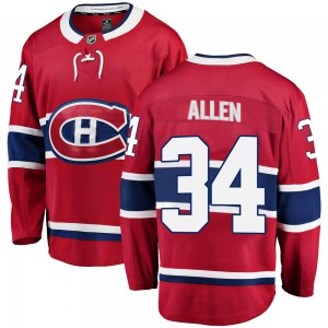 Youth Fanatics Branded Montreal Canadiens Jake Allen Red Home Jersey - Breakaway