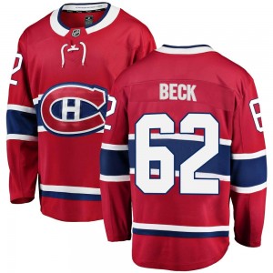 Youth Fanatics Branded Montreal Canadiens Owen Beck Red Home Jersey - Breakaway