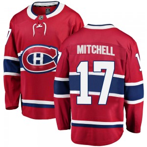 Youth Fanatics Branded Montreal Canadiens Torrey Mitchell Red Home Jersey - Breakaway