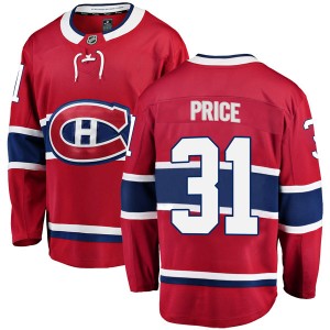 Youth Fanatics Branded Montreal Canadiens Carey Price Red Home Jersey - Breakaway