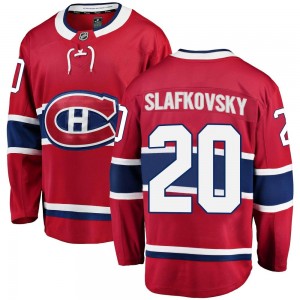 Youth Fanatics Branded Montreal Canadiens Juraj Slafkovsky Red Home Jersey - Breakaway