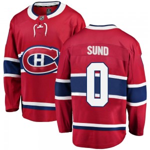 Youth Fanatics Branded Montreal Canadiens Tony Sund Red Home Jersey - Breakaway