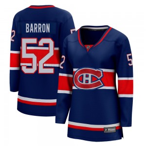 Women's Fanatics Branded Montreal Canadiens Justin Barron Blue 2020/21 Special Edition Jersey - Breakaway