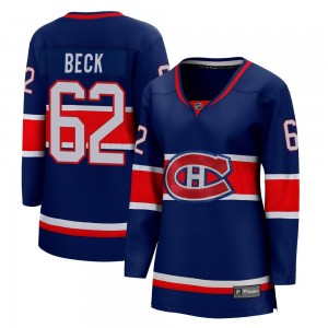 Women's Fanatics Branded Montreal Canadiens Owen Beck Blue 2020/21 Special Edition Jersey - Breakaway