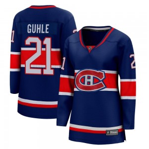 Women's Fanatics Branded Montreal Canadiens Kaiden Guhle Blue 2020/21 Special Edition Jersey - Breakaway
