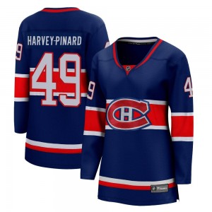 Women's Fanatics Branded Montreal Canadiens Rafael Harvey-Pinard Blue 2020/21 Special Edition Jersey - Breakaway