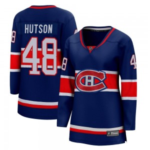 Women's Fanatics Branded Montreal Canadiens Lane Hutson Blue 2020/21 Special Edition Jersey - Breakaway