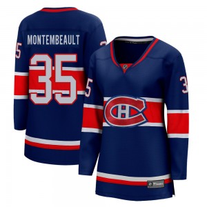 Women's Fanatics Branded Montreal Canadiens Sam Montembeault Blue 2020/21 Special Edition Jersey - Breakaway
