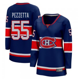 Women's Fanatics Branded Montreal Canadiens Michael Pezzetta Blue 2020/21 Special Edition Jersey - Breakaway