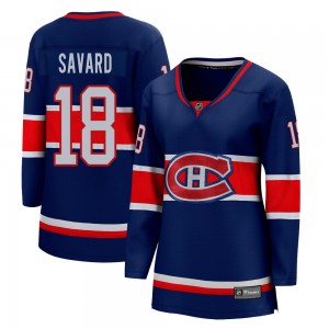 Women's Fanatics Branded Montreal Canadiens Serge Savard Blue 2020/21 Special Edition Jersey - Breakaway