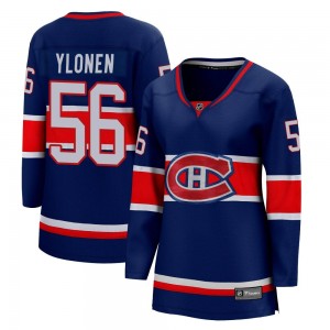 Women's Fanatics Branded Montreal Canadiens Jesse Ylonen Blue 2020/21 Special Edition Jersey - Breakaway
