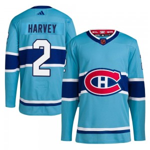 Youth Adidas Montreal Canadiens Doug Harvey Light Blue Reverse Retro 2.0 Jersey - Authentic