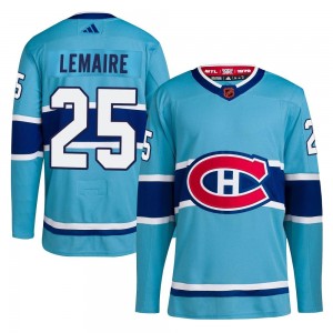 Youth Adidas Montreal Canadiens Jacques Lemaire Light Blue Reverse Retro 2.0 Jersey - Authentic