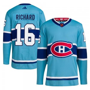 Youth Adidas Montreal Canadiens Henri Richard Light Blue Reverse Retro 2.0 Jersey - Authentic