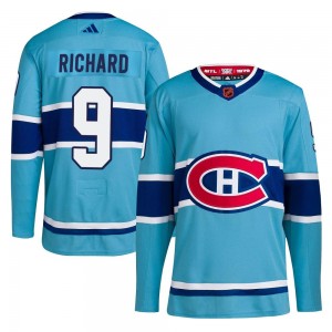 Youth Adidas Montreal Canadiens Maurice Richard Light Blue Reverse Retro 2.0 Jersey - Authentic