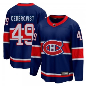Men's Fanatics Branded Montreal Canadiens Filip Cederqvist Blue 2020/21 Special Edition Jersey - Breakaway