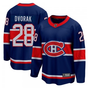 Men's Fanatics Branded Montreal Canadiens Christian Dvorak Blue 2020/21 Special Edition Jersey - Breakaway