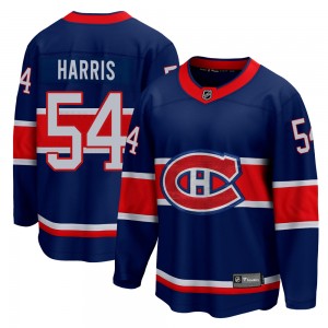 Men's Fanatics Branded Montreal Canadiens Jordan Harris Blue 2020/21 Special Edition Jersey - Breakaway