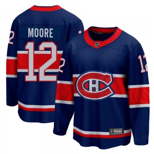 Men's Fanatics Branded Montreal Canadiens Dickie Moore Blue 2020/21 Special Edition Jersey - Breakaway