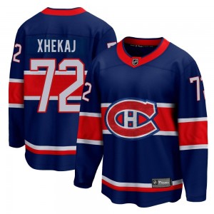 Men's Fanatics Branded Montreal Canadiens Arber Xhekaj Blue 2020/21 Special Edition Jersey - Breakaway